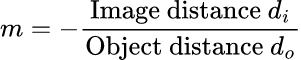 Magnification: 薄透鏡公式計算器