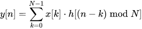 Formula: Circular Convolution Calculator