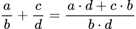 Formula: Fractions Calculator