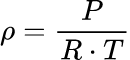Formula: Air Density Calculator (Ideal Gas Law)