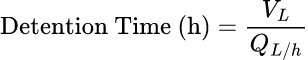 公式: 滞留時間計算ツール