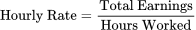 数学公式: 时薪计算器
