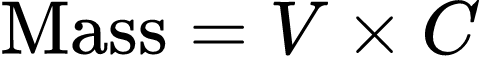 数学公式: 硫磺稀释计算器