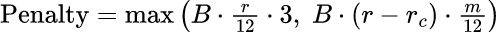 数学公式: 房贷提前还款罚息计算器