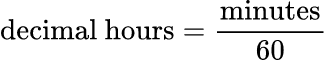 Formül: Dakikayı Saate Çevirme Aracı