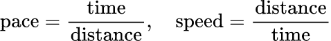 صيغة رياضية: حاسبة وتيرة الجري