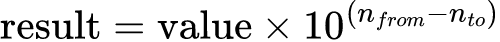 公式: SI接頭辞（メートル法）単位換算ツール