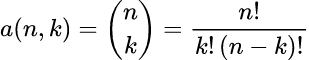 數學公式: 巴斯卡三角形計算器