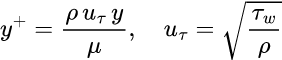 Formula: y+ Calculator