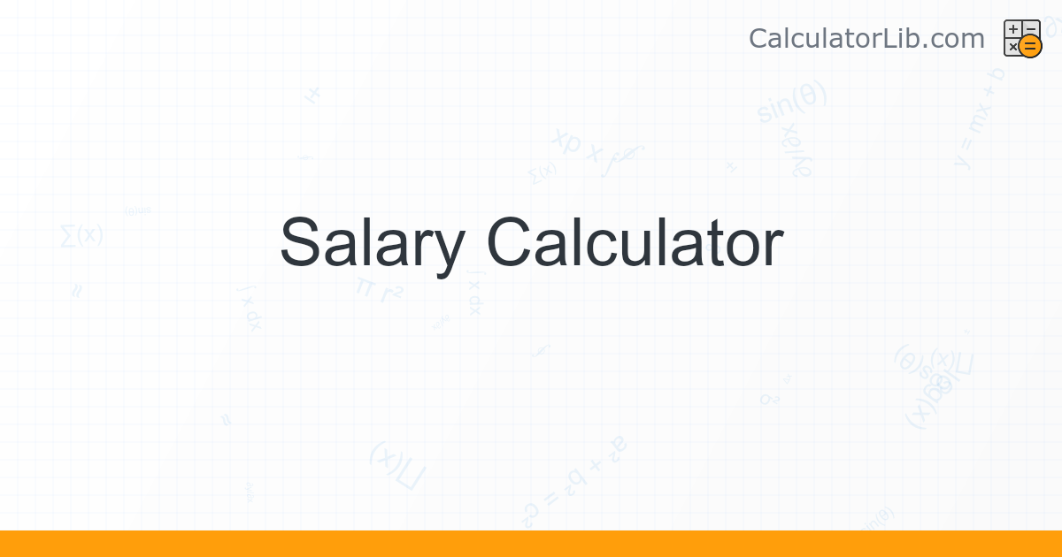 Salary calculator 