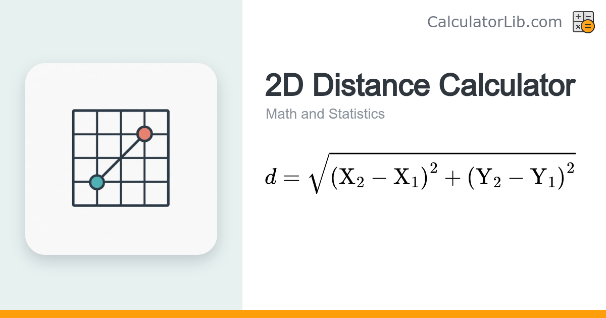 2D Distance Calculator – Distance Between Two Points - CalculatorLib