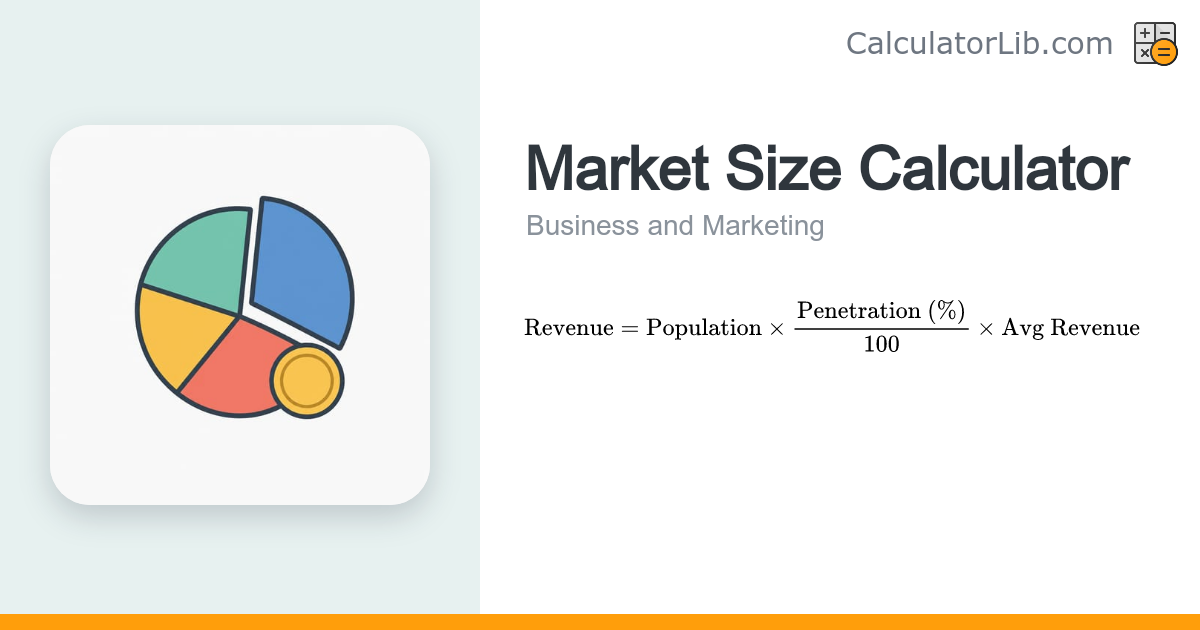 Market Size Calculator – Estimate Customers and Revenue - CalculatorLib