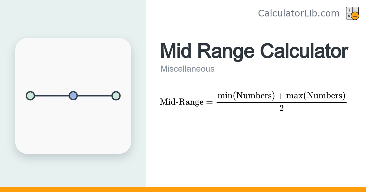 Mid Range Calculator - CalculatorLib