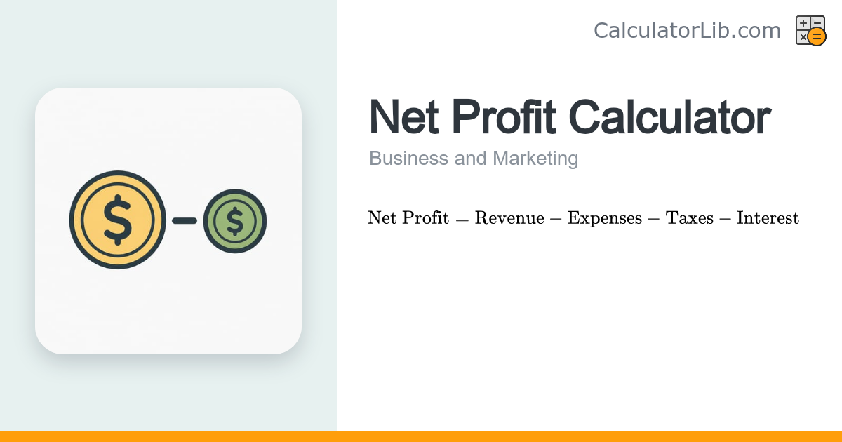 Net Profit Calculator — Revenue Minus Costs - CalculatorLib