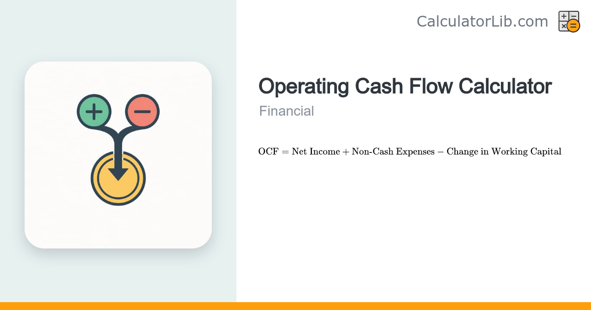 Operating Cash Flow Calculator (OCF) - CalculatorLib