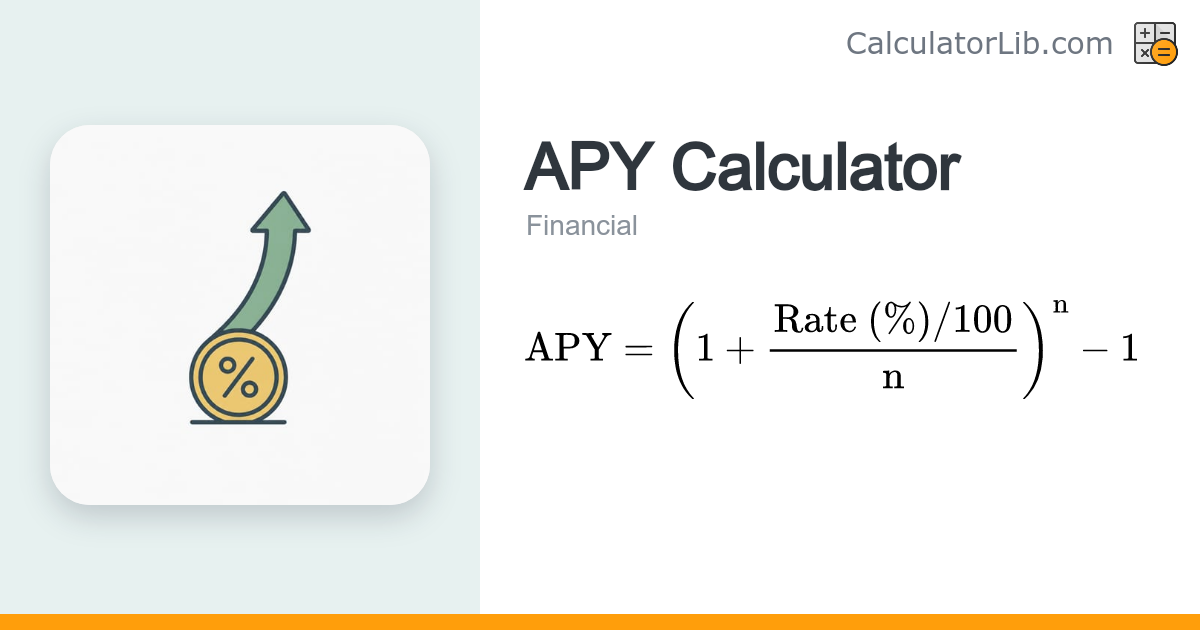 APY Calculator – Calculate Yield, Final Amount & Interest - CalculatorLib