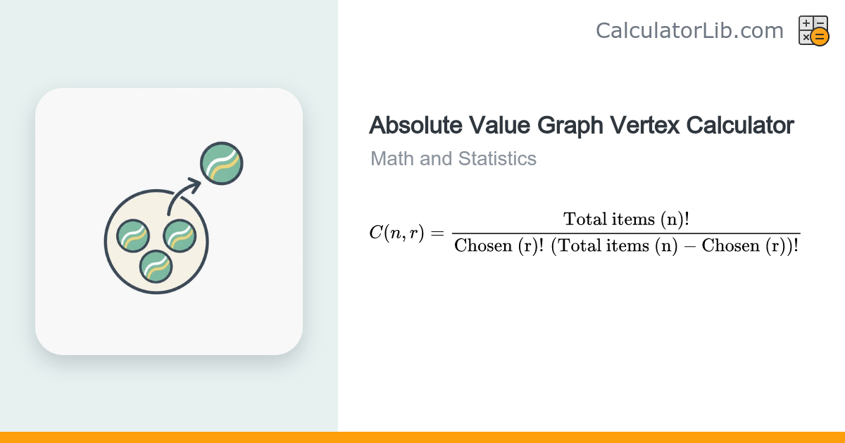 Absolute Value Graph Vertex Calculator (h, k) - CalculatorLib