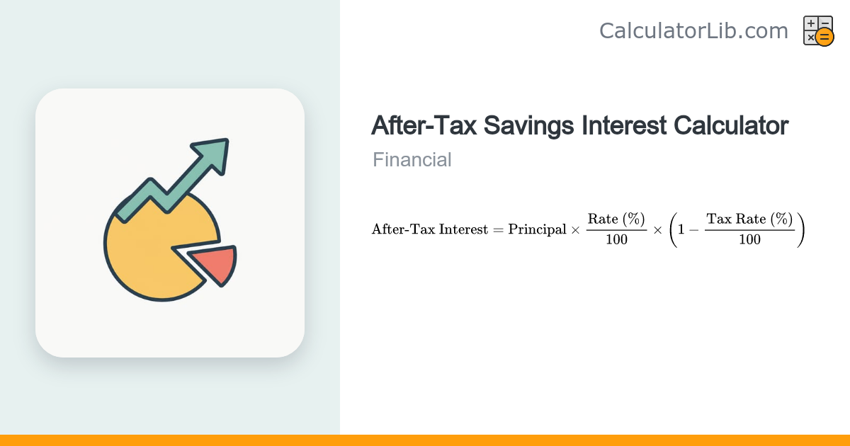 After-Tax Savings Interest Calculator - CalculatorLib
