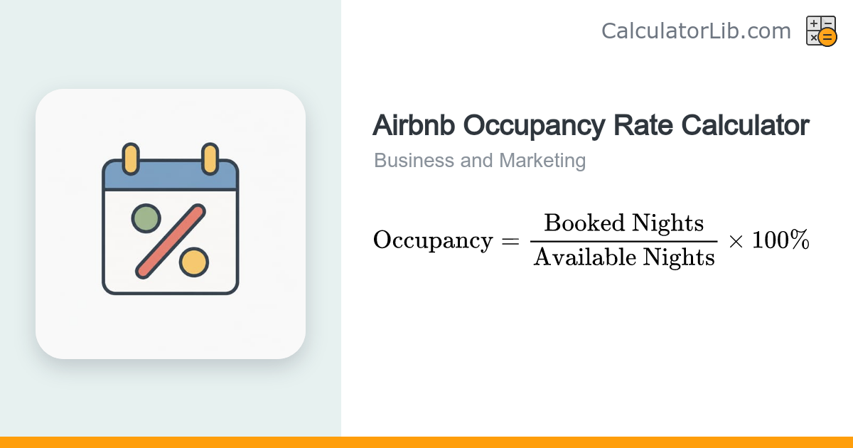 Airbnb Occupancy Rate Calculator - CalculatorLib