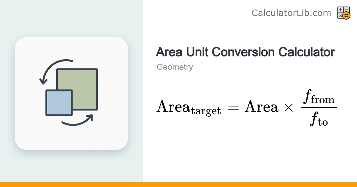 Area Unit Conversion Calculator (Metric, Imperial, Japanese ...