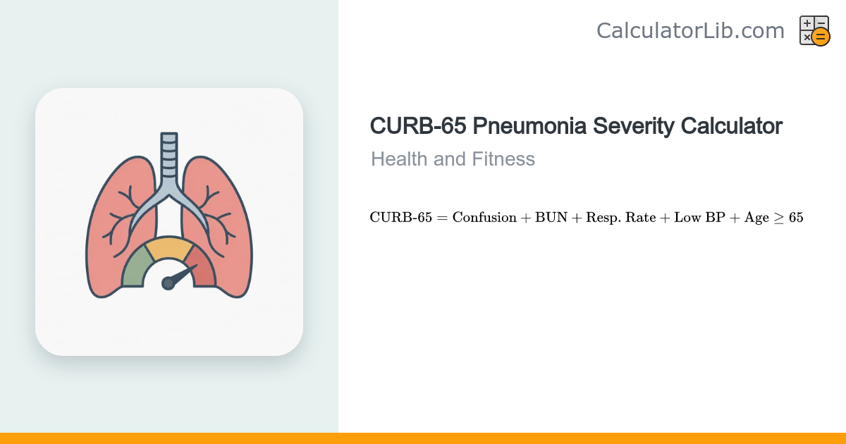 CURB-65 Pneumonia Severity Calculator - CalculatorLib