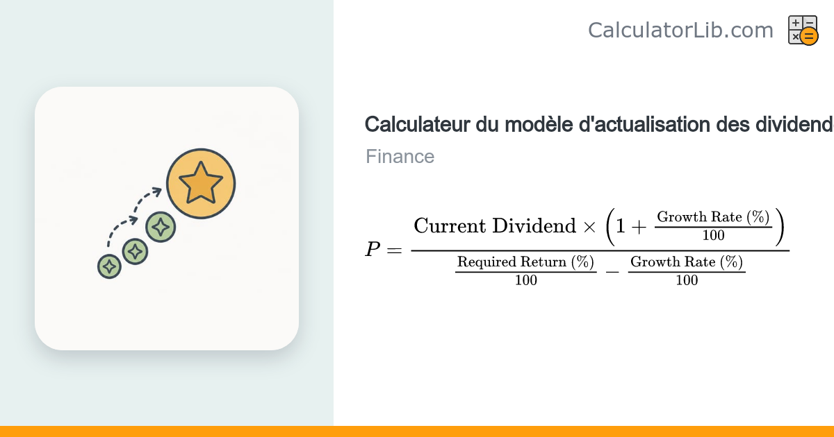 Modèle de Gordon-Shapiro (DDM) – Calculateur de valeur intrinsèque ...