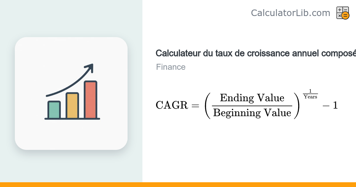 Calculateur de CAGR – Calculez votre taux de croissance annuel composé ...