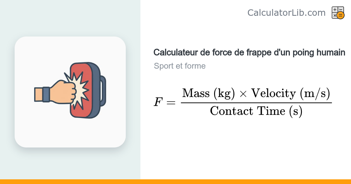 Calculateur de force de frappe d'un poing humain | Puissance en newtons ...