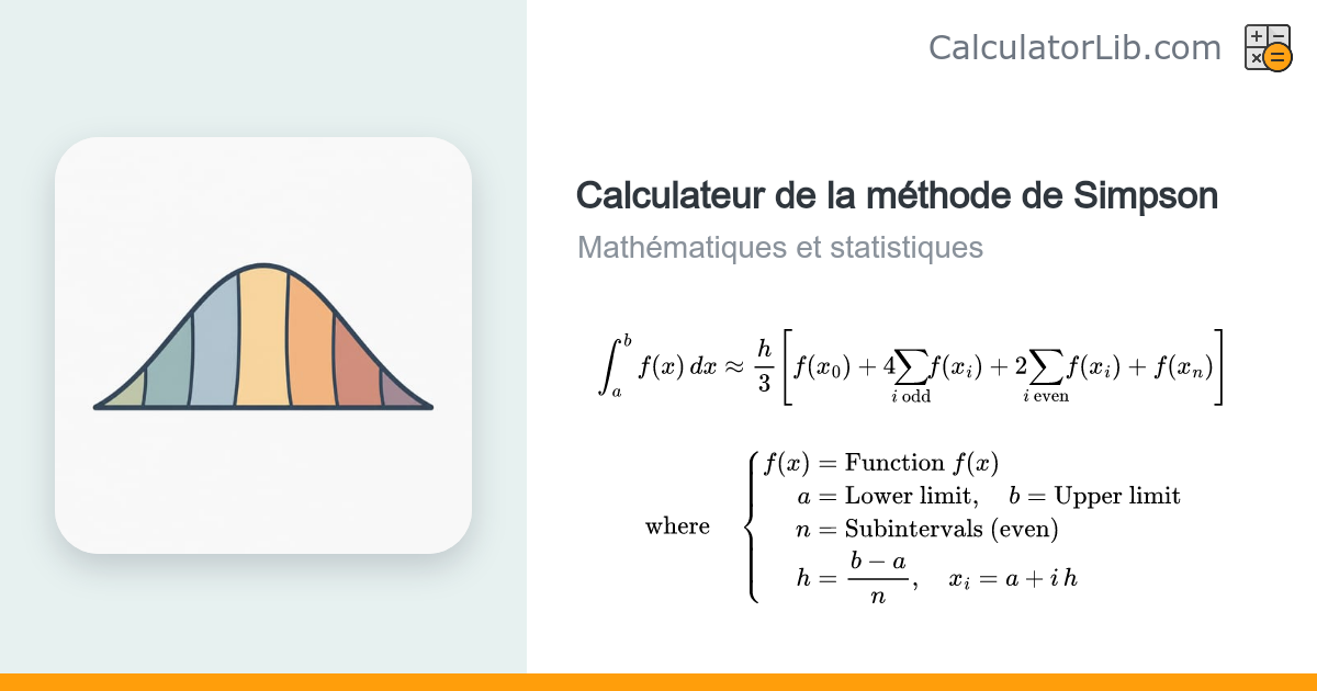 Calculateur de la méthode de Simpson – Intégration numérique ...