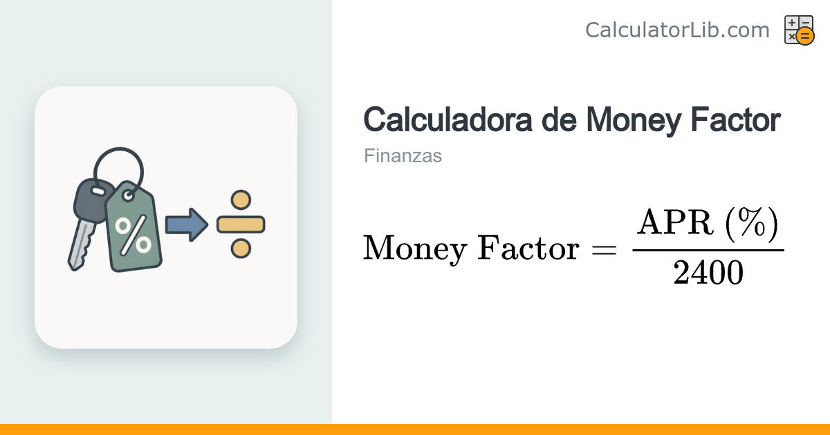 Calculadora de Money Factor: convierte la TAE en factor de leasing ...