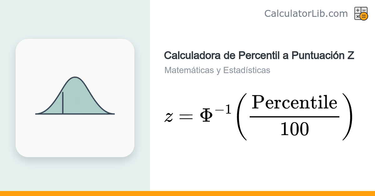 Calculadora de Percentil a Puntuación Z | Normal Inversa - CalculatorLib