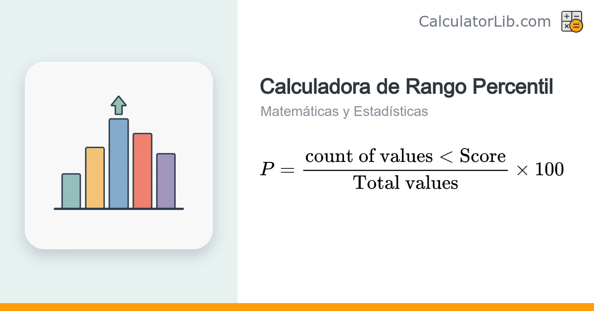 Calculadora de Rango Percentil (Conjunto de Datos) - Halla tu Posición ...