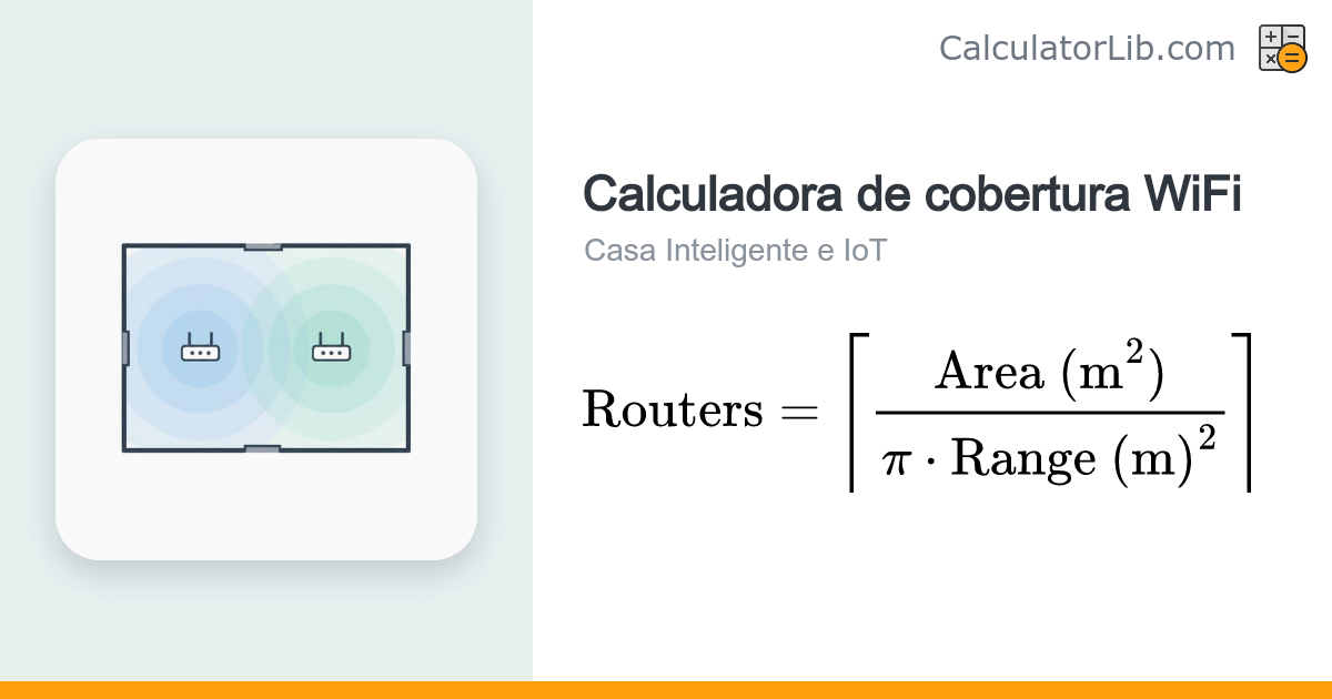 Calculadora de cobertura WiFi | Cuántos routers necesitas - CalculatorLib