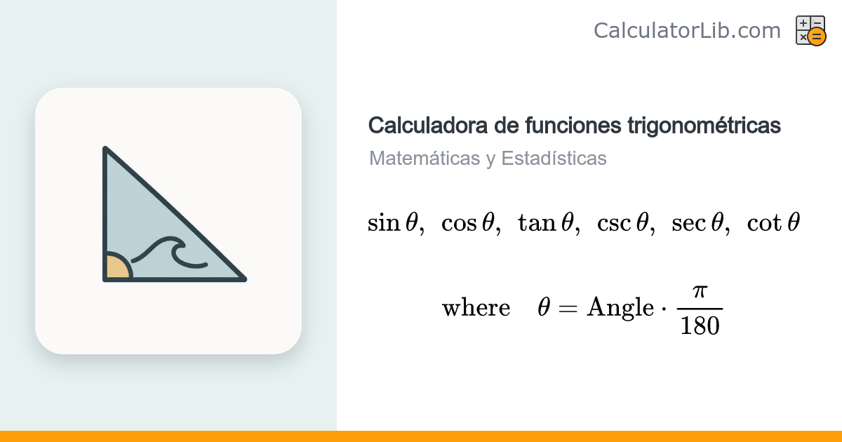 Calculadora de funciones trigonométricas — sin, cos, tan, csc, sec, cot ...