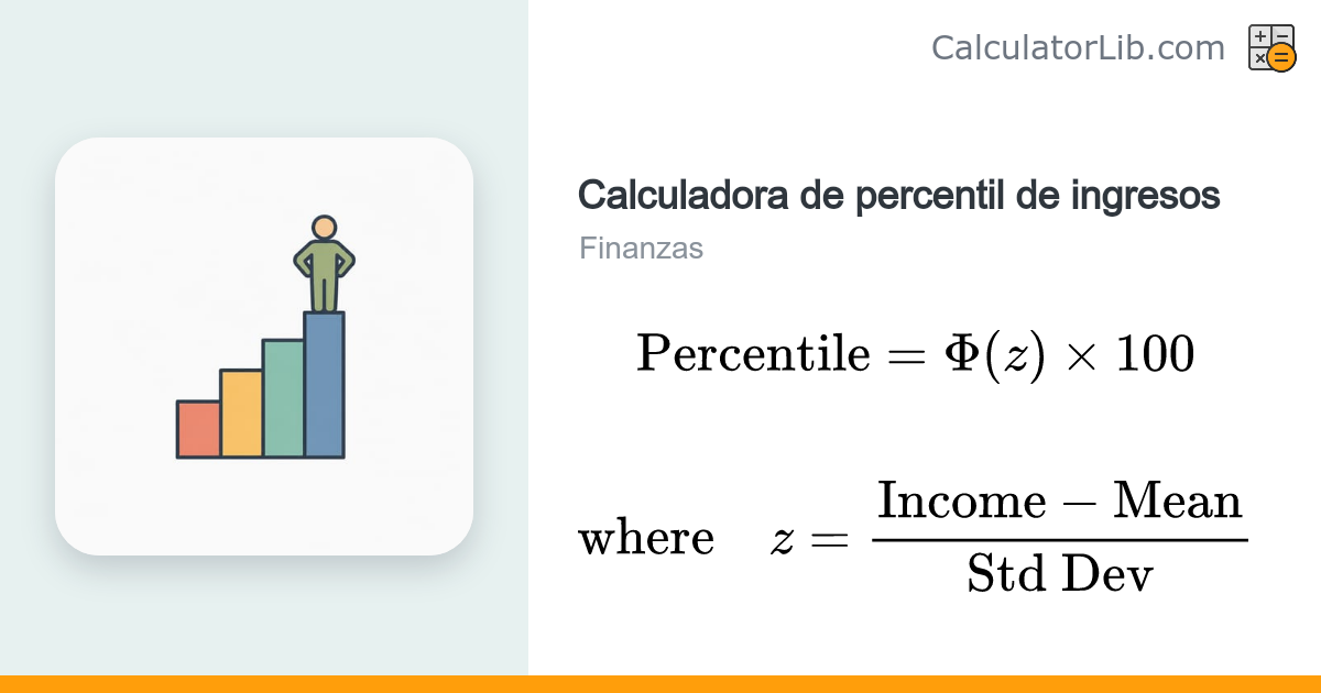 Calculadora de percentil de ingresos: ¿en qué puesto estás? - CalculatorLib