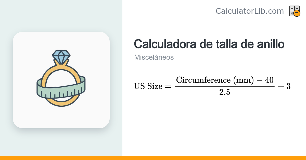 Calculadora de Talla de Anillo – Tu Talla por Circunferencia ...