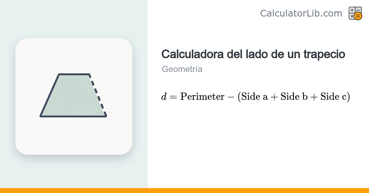 Calculadora del lado de un trapecio: halla el lado que falta ...