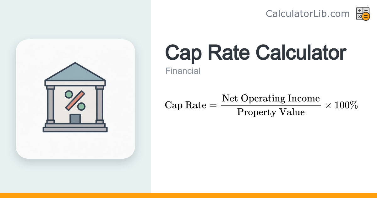 Cap Rate Calculator | Capitalization Rate - CalculatorLib