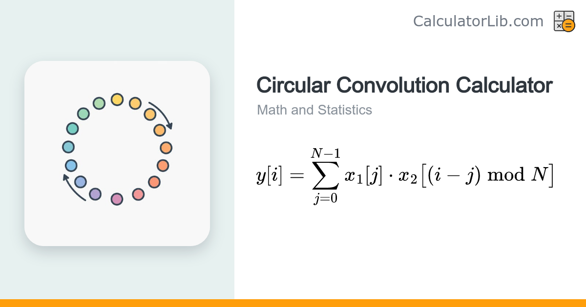 Circular Convolution Calculator – Convolve Two Sequences - CalculatorLib