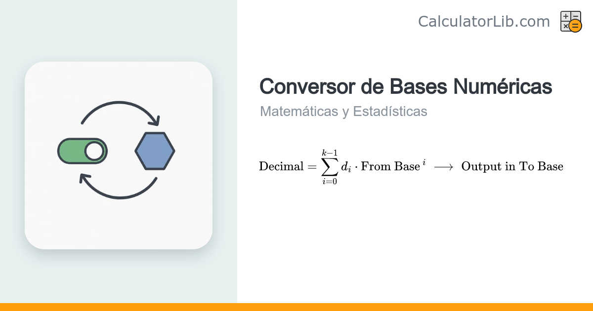 Conversor de Bases Numéricas: Binario, Octal, Hexadecimal y Decimal ...