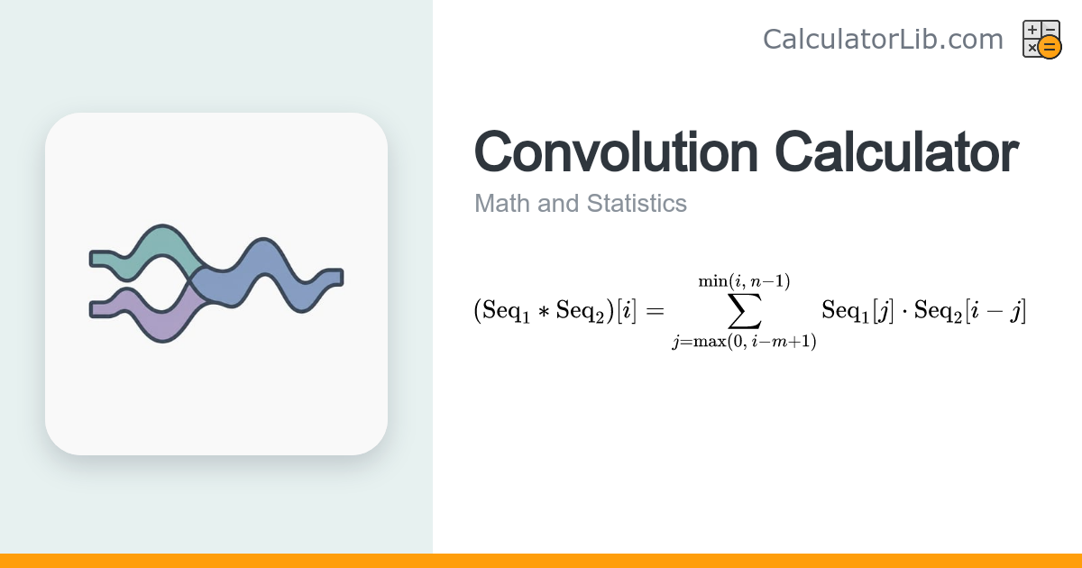Convolution Calculator - CalculatorLib