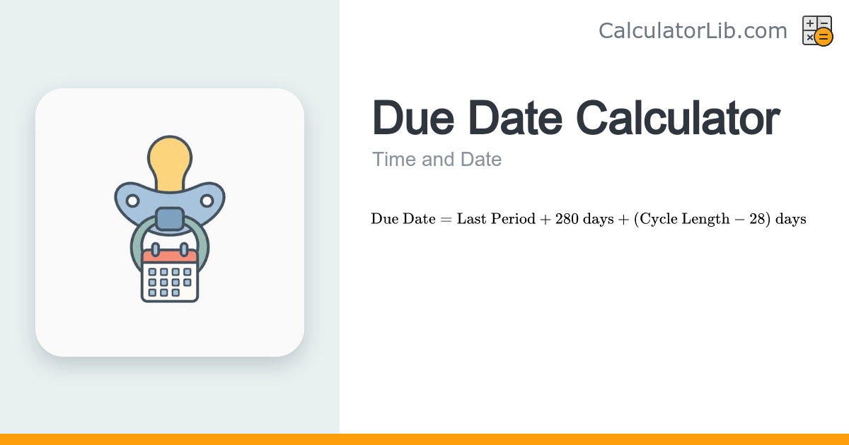 Due Date Calculator - CalculatorLib