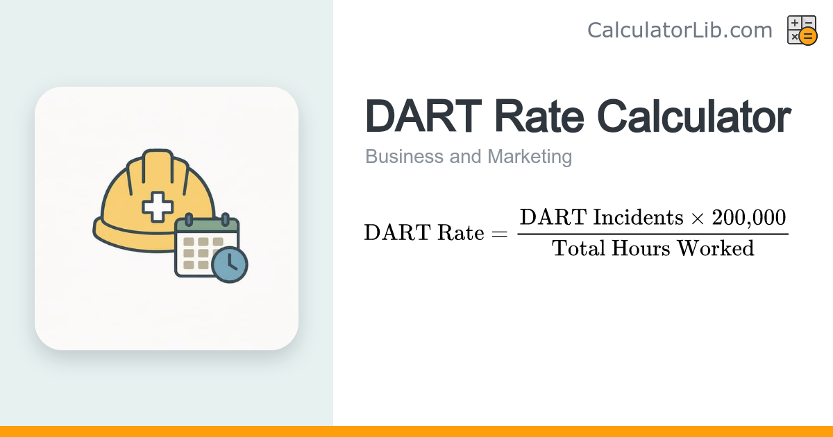 DART Rate Calculator | OSHA Days Away/Restricted Rate - CalculatorLib
