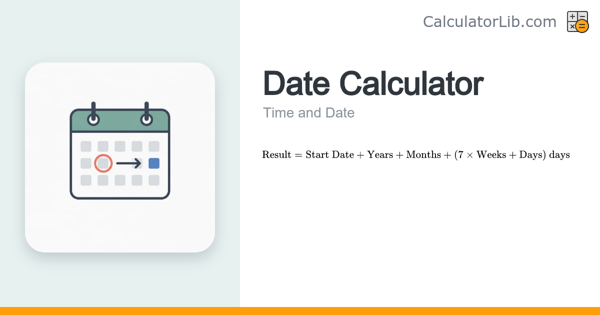 Date Calculator - CalculatorLib