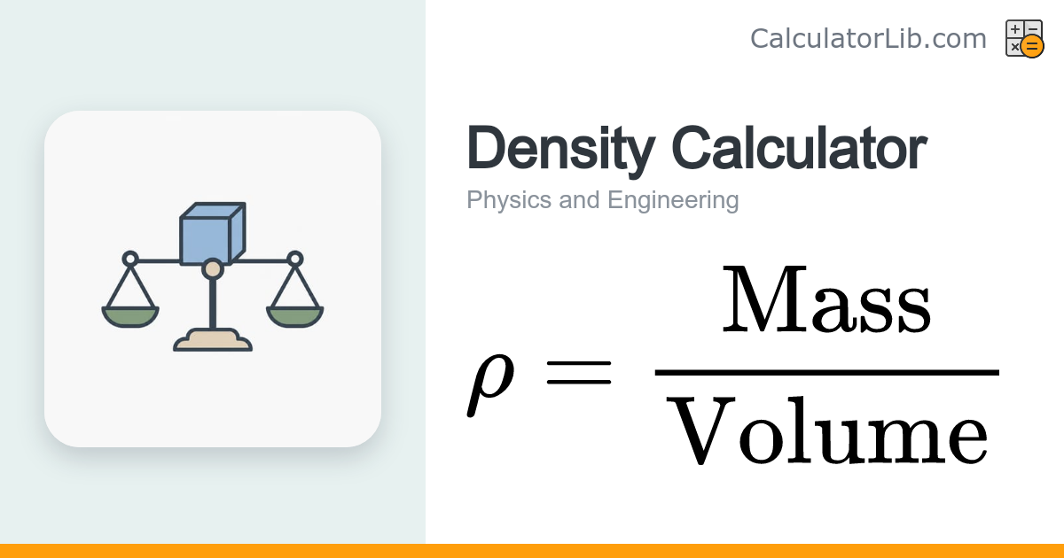 Density Calculator - CalculatorLib