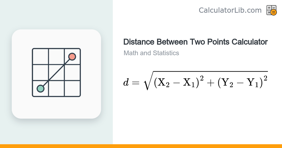 Distance Between Two Points Calculator - CalculatorLib