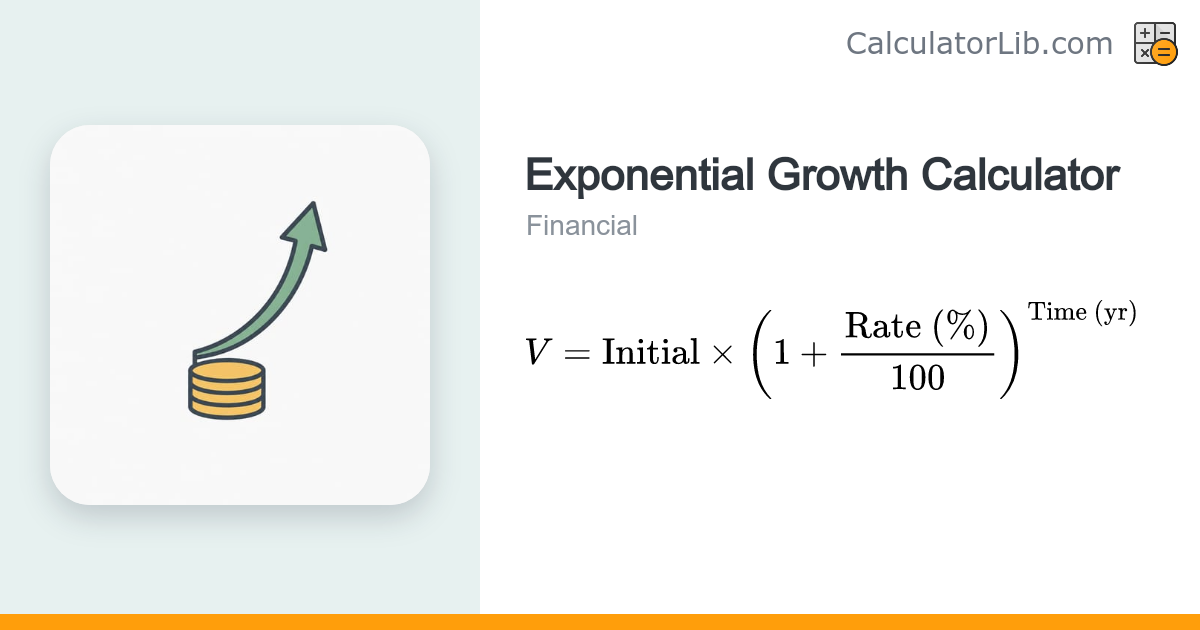 Exponential Growth Calculator – Estimate Future Value - CalculatorLib