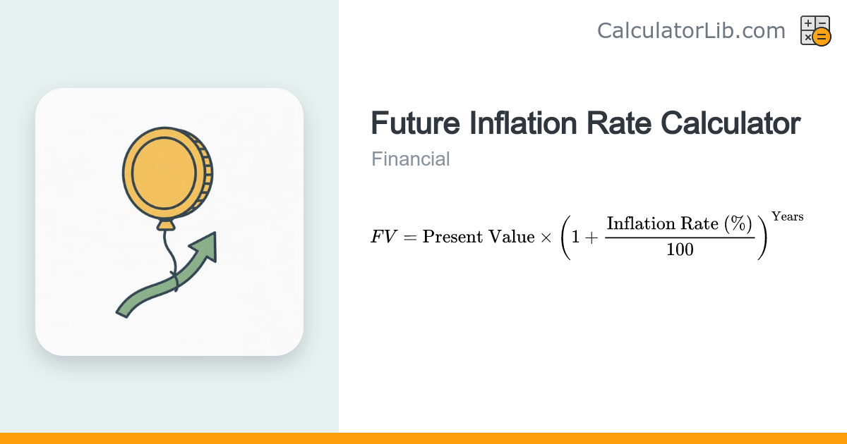 Future Inflation Rate Calculator - CalculatorLib