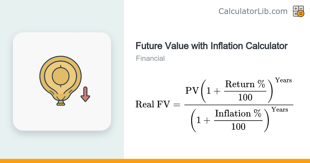Future Value with Inflation Calculator - CalculatorLib