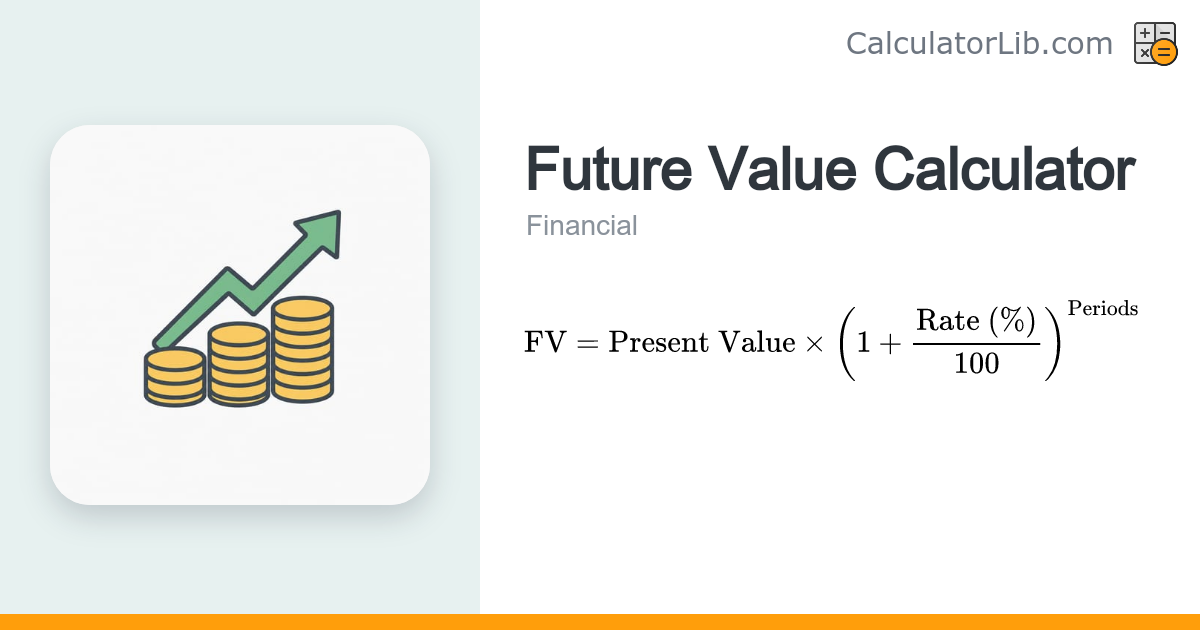 Future Value Calculator — FV of Money - CalculatorLib